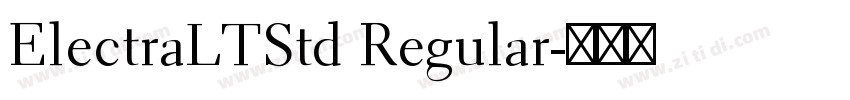 ElectraLTStd Regular字体转换